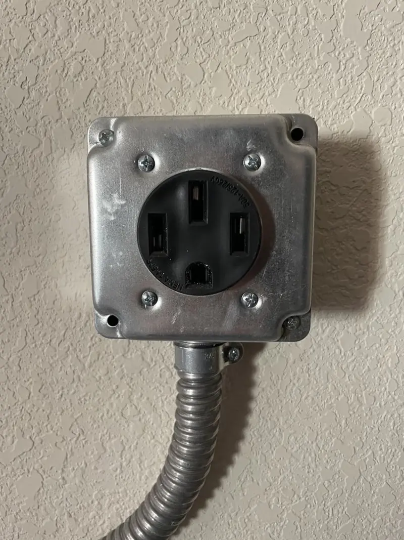 NEMA 14-50 outlet installed for Electrical Panel Upgrade in La Quinta
