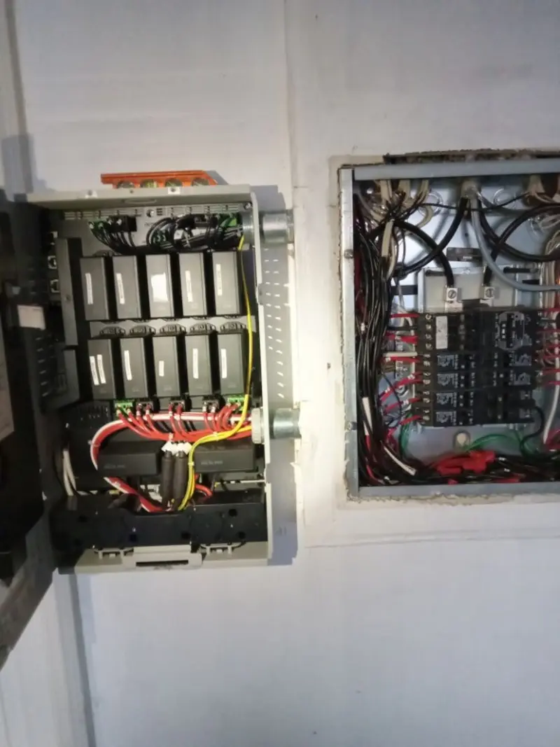 Electrical panel upgrade completed for Security Camera Wiring in La Quinta